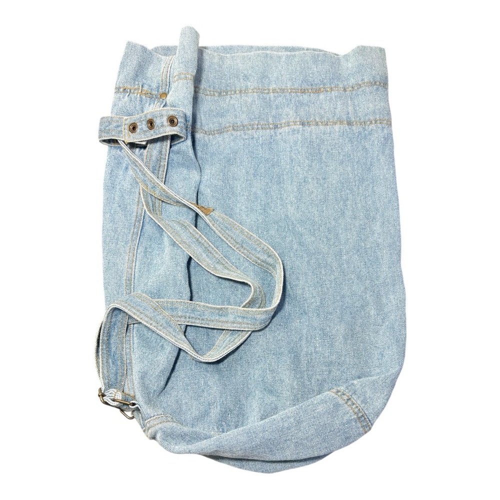 NEW YORK LINE Vintage 90s Denim Backpack - Picture 2 of 7